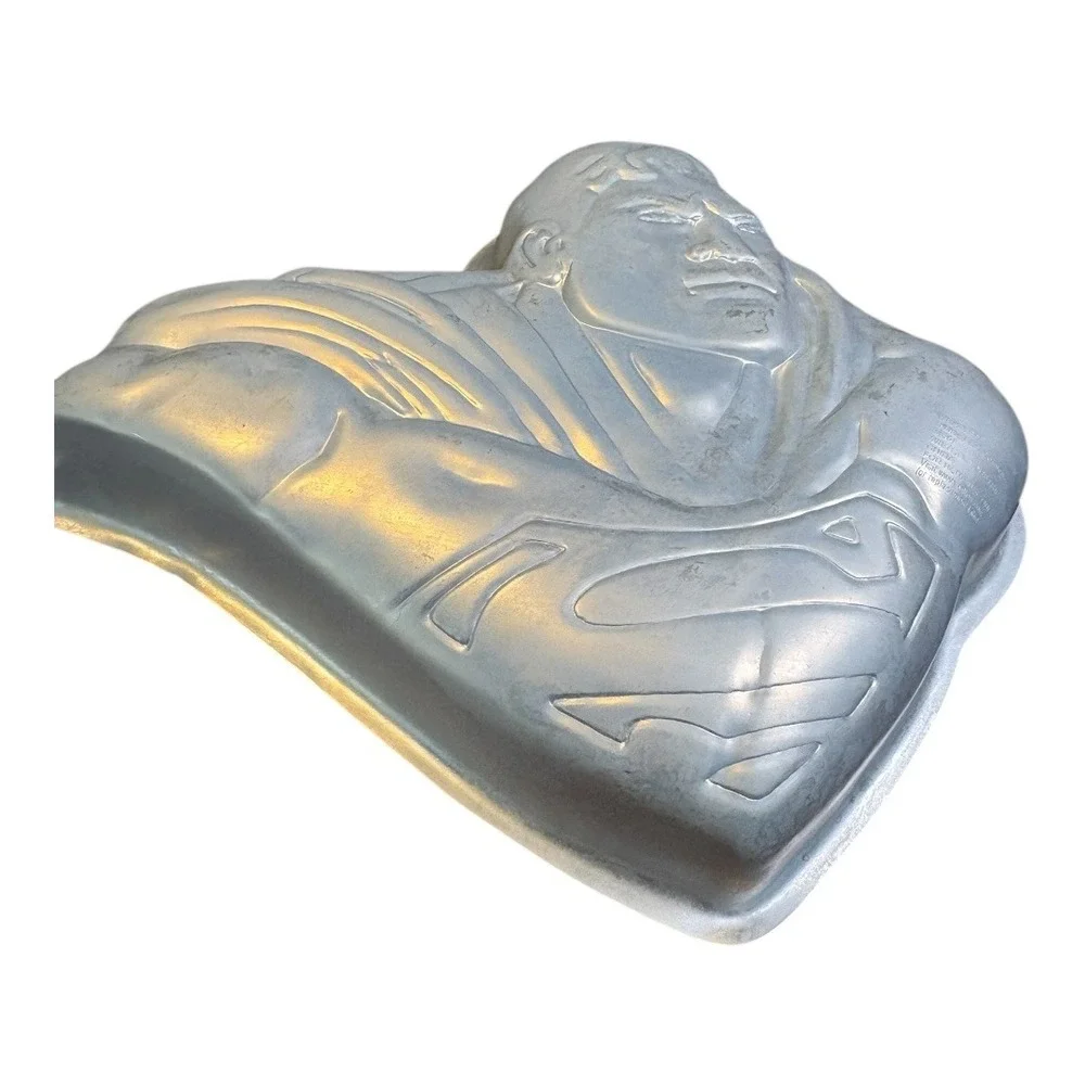 Wilton Superman Cake Pan Silver DC Comics Superhero Baking Mold 2105-3350